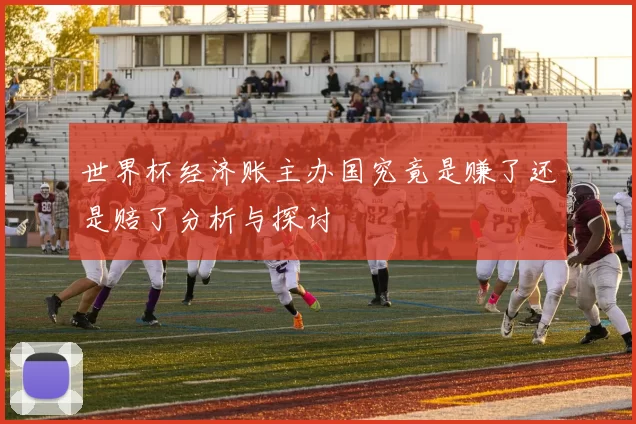 世界杯经济账主办国究竟是赚了还是赔了分析与探讨